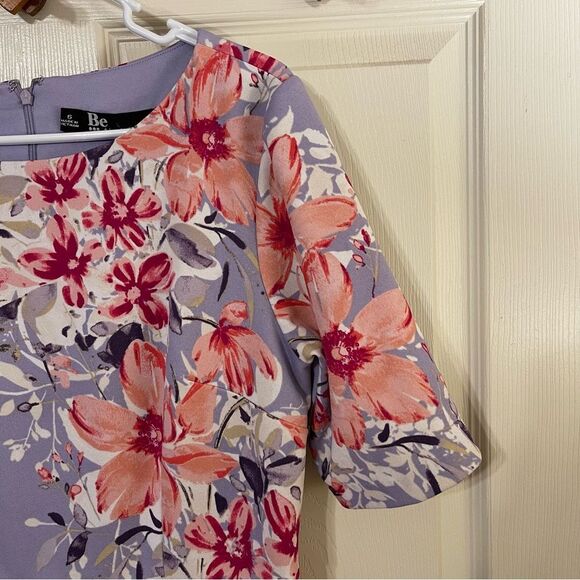 Chetta B Floral Dress in Lavender and Pink - Picture 3 of 7